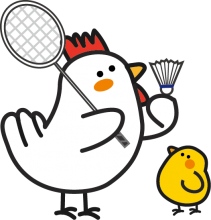 chicken badminton